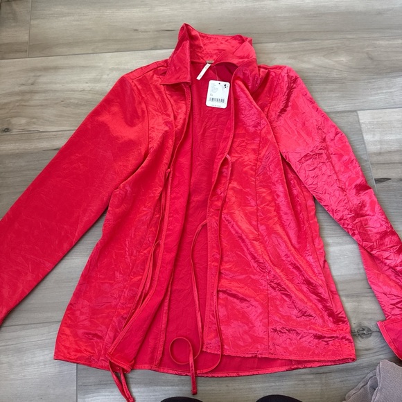 Free People tie front blouse - Picture 2 of 3